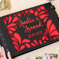 Customized Gothic 3D Wooden Photo 40pages Scrapbook with 3D Carved Text Leather-bound Wood Self Adhesive Photo Album
