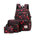 Whole Sale Trendy Student Cute Ladies Duffle High Quality 3pcs High School Backpacks Set for Women MegaBDM