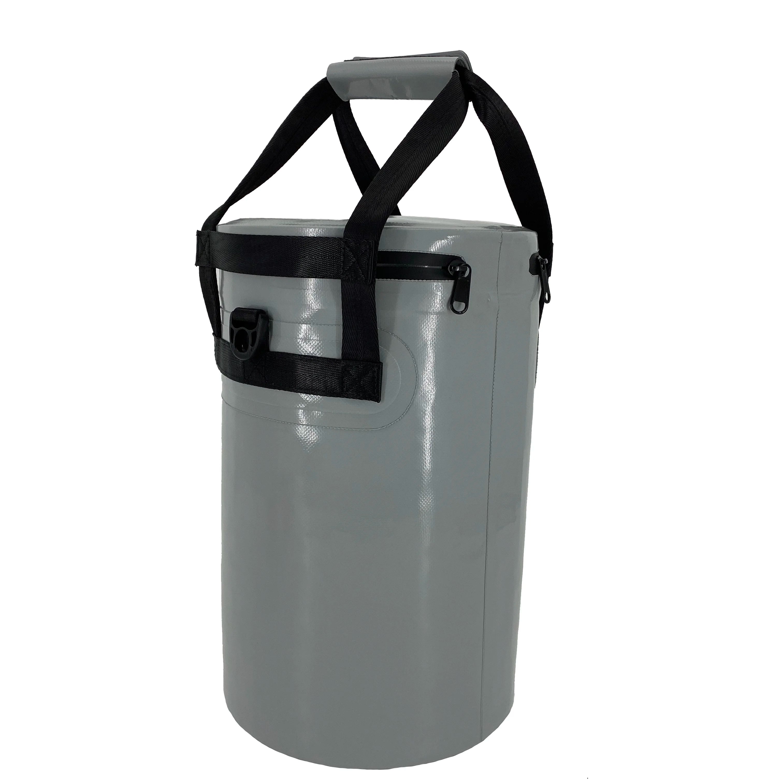Factory Custom Logo PVC Round Backpack Fishing Soft Waterproof Cooler Bag