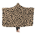 Drop Shipping Autumn and Winter Warm Small Fashion Cloak Hooded Blanket All Over Print Comfy Wearable Blanket