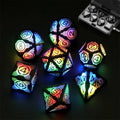 DND Dice Rechargeable with Charging Box 7 PCS LED Electronic Dices Dungeons and Dragons Dice Polyhedral Dice Sets for Tabletop