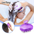 Private Label Hair Head Scalp Massage Shampoo Brush With Soft Silicone Hair Washing Brush