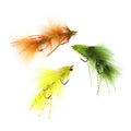 Flash Rubber Leg Fly Fishing Articulated Circus Peanut Streamer Flies for Trout Bass Shad Minnows Saltwater River Fishing