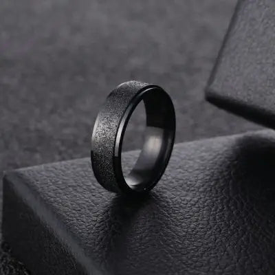 Fashion Stainless Steel Ring Cool 6/8 mm Wide Wedding Ring for Unisex