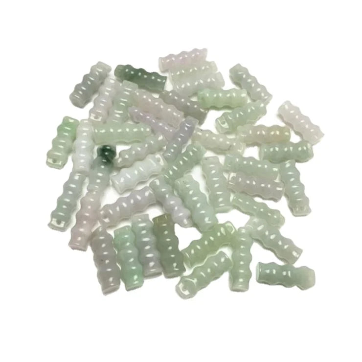 Certified Jadeite Type a Jade  Jade Bamboo Pendant Jade DIY Jewelry Bamboo Accessories Pendant Wholesale
