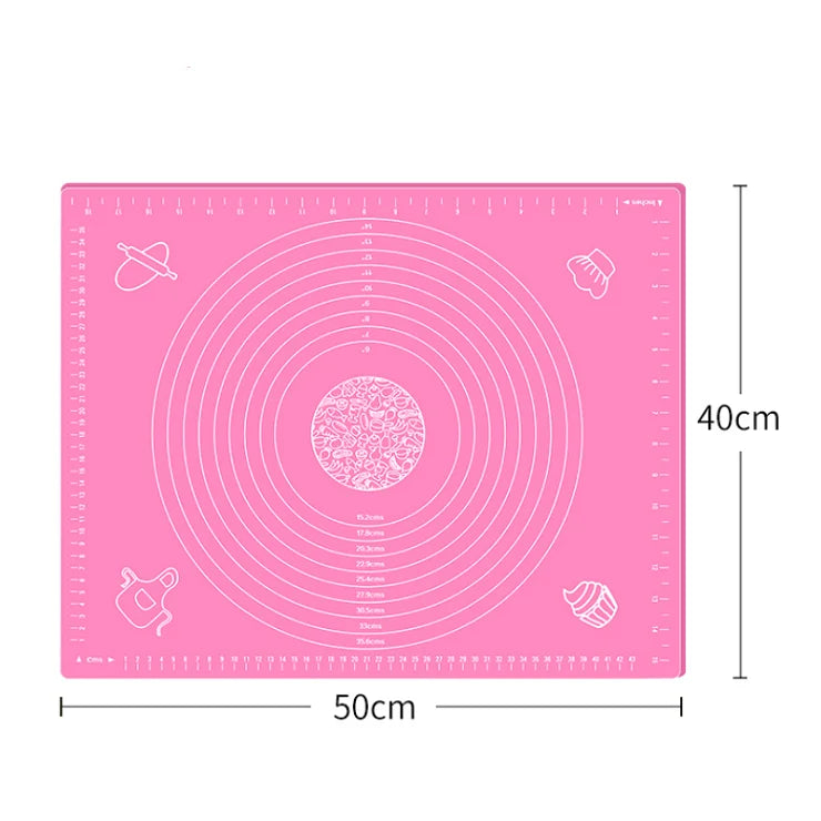 Manufacturer Direct Sale Non-stick Non-slip Reusable Silicone Pastry Mat 40*50 Silicone Baking Mat Dough Rolling Mat