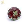 JUNYUAN Lab Grown Stone Supplier Wholesale Synthetic Loose Stone Round Cut Lab Grown Natural Alexandrite Gemstone