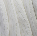 100% Pure Silk 8mm 140cm Lurex Crinkle Georgette Fabric in White Bleached PFD for Garment
