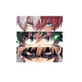 Todoroki Shoto Midoriya Izuku Katsuki 3D Anime Waterproof Eco-friendly Car Sticker Decals for Cars Laptop Refrigerator Decor
