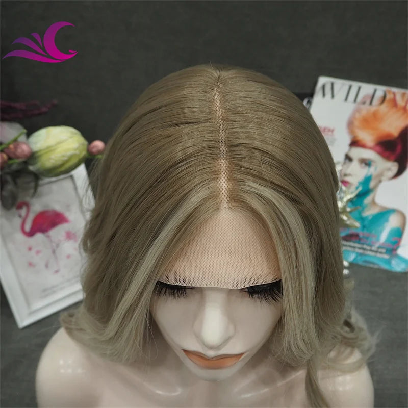 Celebrity High Temperature Heat Resistant Fiber Synthetic Wigs Drag Queen Party Wigs