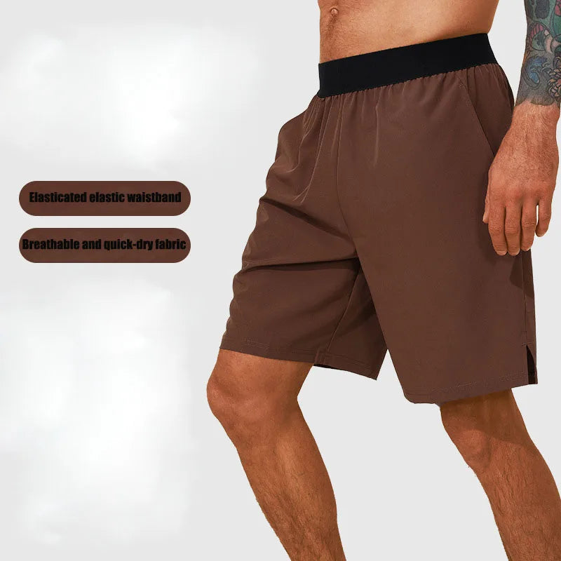 2024 New Men's Casual Nylon Shorts High Waist Breathable Athletic Pants Lightweight Quick-Dry for Running and Gym for Adults