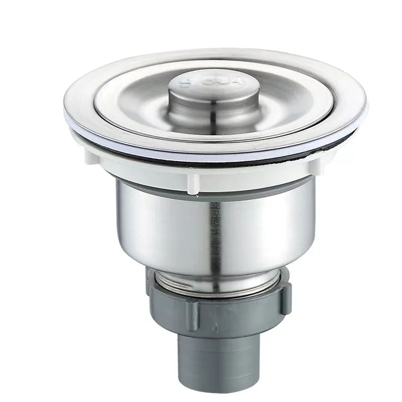 OEM Modern 110mm Stainless Steel Kitchen Sink Drain Economic Kitchen Wash Basin Drainer Sink Blocking Accessories