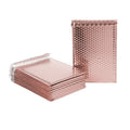 15*20+4cm Poly Bubble Tear Proof Clothing Packaging Bag with Rose Gold Aluminum Plated Film for Logistics Protection