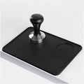 Food Grade Eco-Friendly Stocked Black Rectangle Flat Anti-Slip Espresso Silicone Coffee Tamper