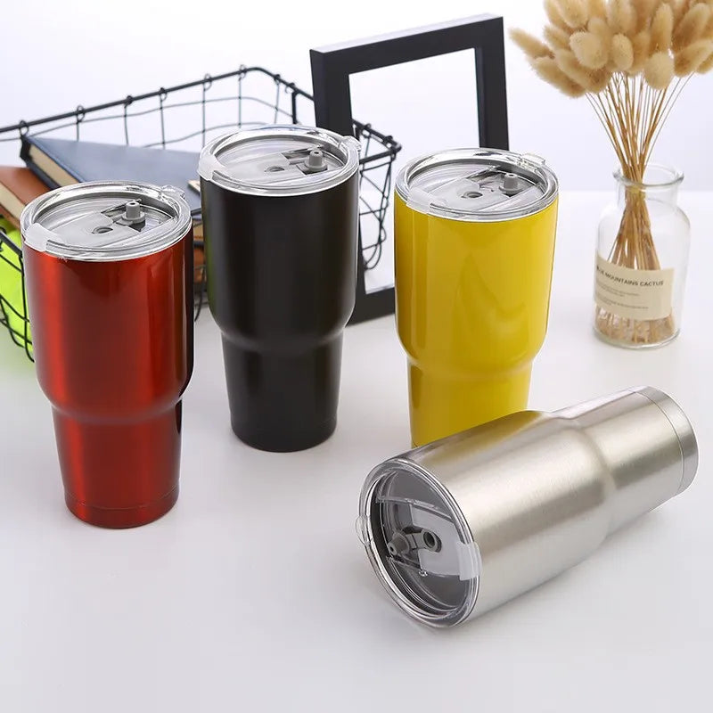 Ready to Ship Sample Available One-stop Service Eco-friendly Mugs Tumbler Double Wall 304 Stainless Steel Drinkware Type 30oz