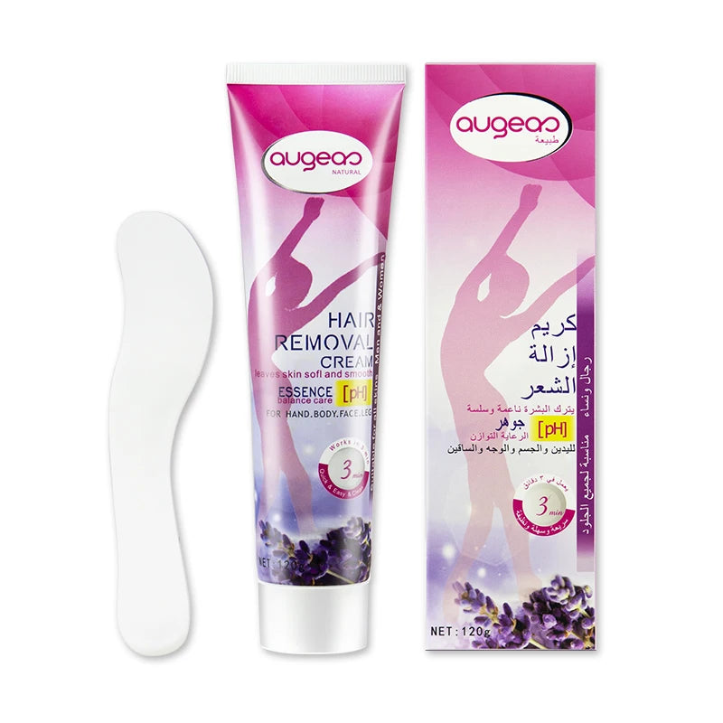 China Augeas Wholesale Private Brand Hair Removal Depilatory Cream Permanent Hair Removal Cream Hair Removing Cream for Mens