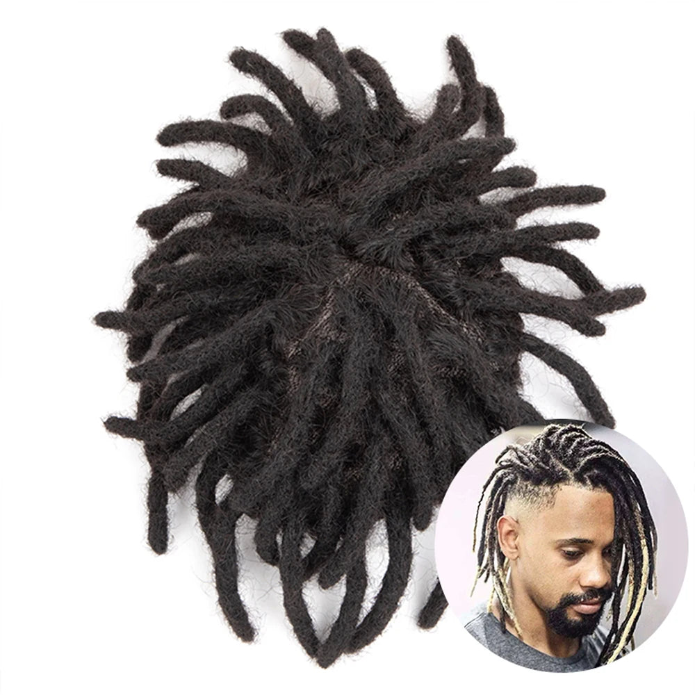 2026New arrival Toupee for Men Mono Kinky Curl Hair System Unit for Black Men Male Hair Prosthesis 100% Human Hair Men's Wig