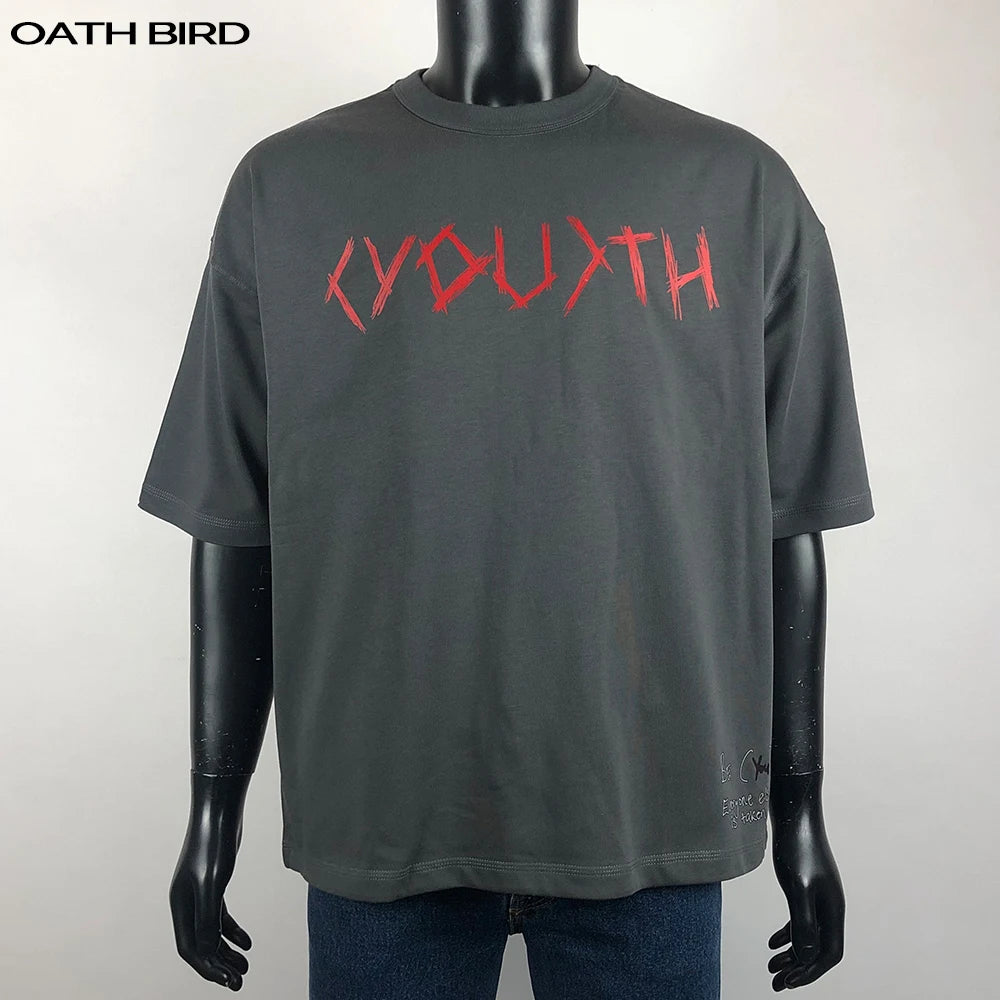 280gsm Heavy Cotton Tshirt Plain Blank Crew Neck Loose Fit Drop Shoulder Boxy T-shirt Men Custom Graphic Logo Oversized T Shirt