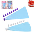 Cake Decorating Supplies Baking Tools Cake Decorations Set  of Piping Bags and Various Color Plastic Nozzles