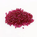Wholesale Top Quality Round 0.70mm to 2.00mm Red Ruby Round Ruby Stone Natural Ruby Stone Per Carat