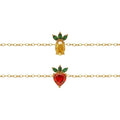 Dainty Gold Fruit Cute Accessories Jewelry Bracelet Zircon Bracelets Women