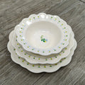 Solhui Vintage Ceramic Plate Set Dinnerware Salad Bowl Soup Plates