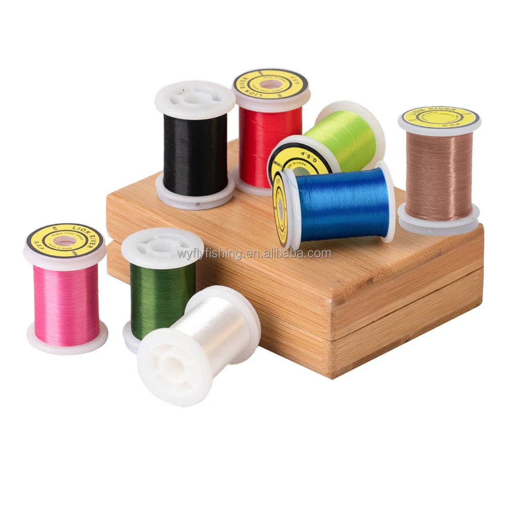 50D G.S.P Fly Tying Polyethylene Floss Thread Quality Strong Fly Tying Thread for Small Flies Nymphs Trout Fishing Lures