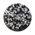 6x9mm White Black Acrylic Plastic Hair Pony Beads Bulk Rainbow Dreadlock Beads for DIY Dreadlock Accessories