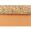 INFOCORK 45*30CM Blue Stones Cork Fabric PU Synthetic Leather Paper for Bags & Box Packaging | Eco-Friendly