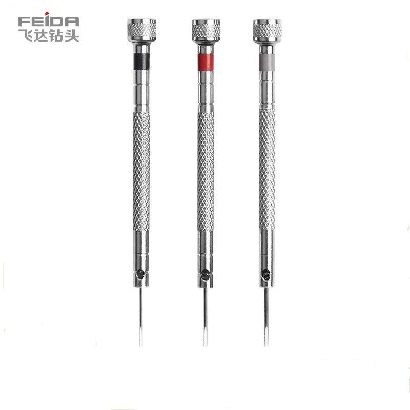 FEIDA 0.8-1.6mm Portable DIY Watch Repair Tools Steel Screwdriver Slotted Head Mini Link Pins for Band Removal Watchmaker Grade