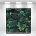 8FT Double Sided Green Leaf Custom Photo Booth Pillow CaseBackdrop Round Shape Aluminum Material Party Decoration With Stand