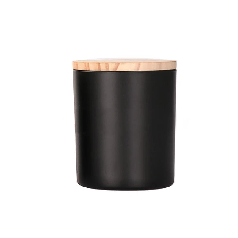 10oz 300ml Matte Concrete Marble Black Empty Candle Jars Glass Jars for Candle