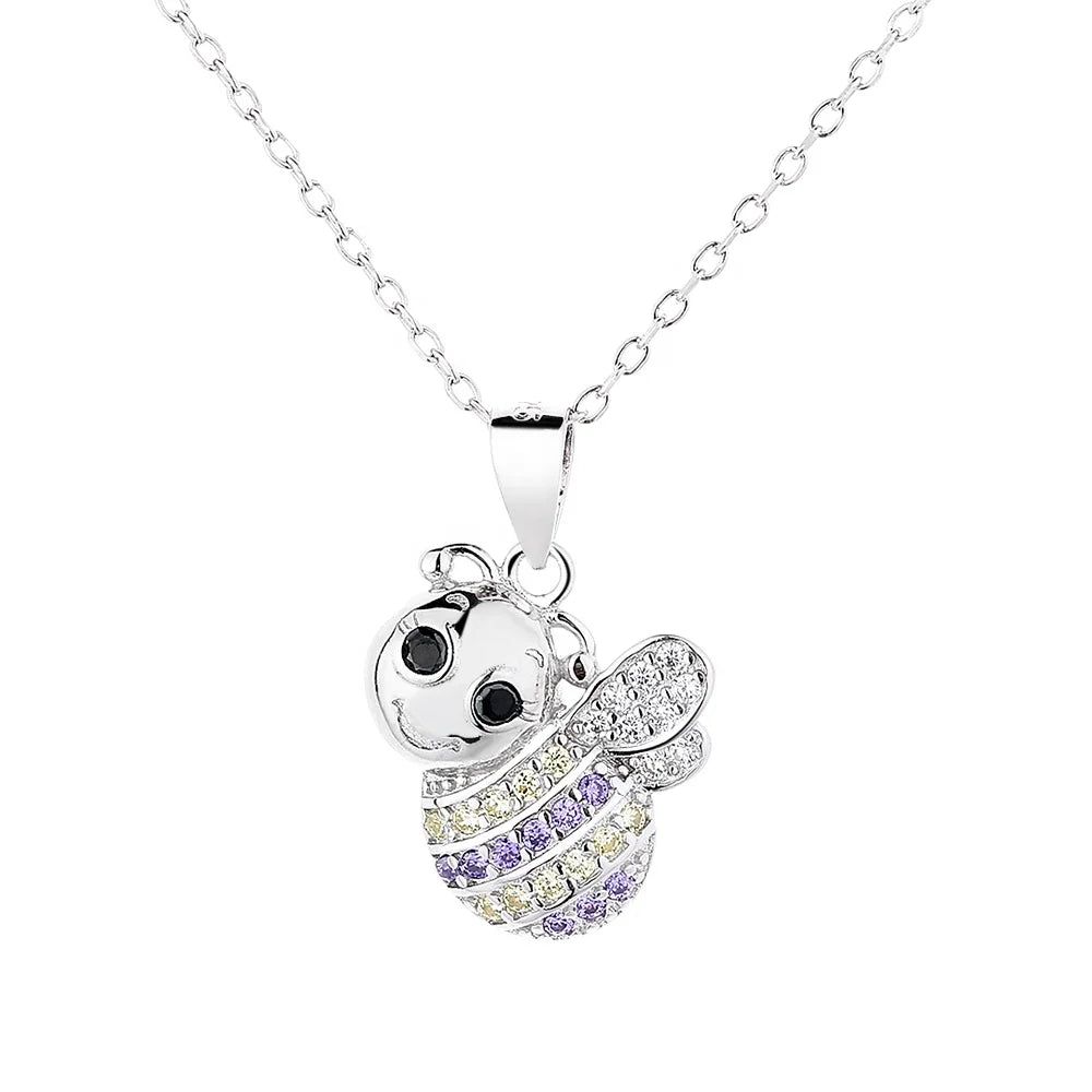 Cheap Wholesale Fashion Ladies Jewelry Multi-Style Animal Moon Tortoise Bee 925 Silver Pendant Necklace