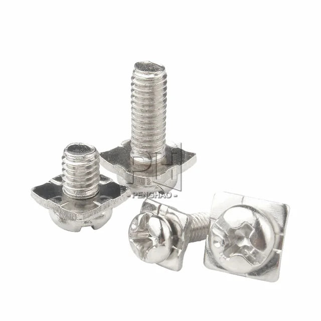 Square Pad Combination Screw Switch Screw Round Cross square Pan Head M3 M3.5 M4 Combination Screw
