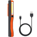 Dual-Function Rechargeable LED COB Work Pen Light Pocket-Sized Inspection Lamp IP44 Waterproof 6000K Daylight for USB Work