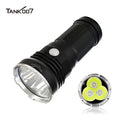Tank007 Super Bright Flashlight High Lumens Lanterna Aluminum Torch Outdoor Flashlight Power LED Rechargeable Torchlight