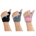 Unisex Nylon Sponge Wrist Hand Brace Wrap Protector in Grey Black Pink for Summer