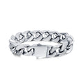 Customized Vintage Accessories Men Bracelets Personalized Stainless Steel Jewelry Inlaid CZ Stone Diamond CNC Male Bangle