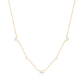 Fashion Jewelry Necklace 925 Sterling Silver Diamond Charm Necklace Round Rectangle square Zircon Gold Plated Necklace Women