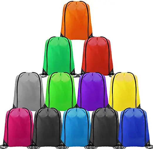China Manufacturer's Custom Logo Heavy Duty Drawstring Backpack Cinch Sack Unisex Silk Cinch Bag Fashionable Waterproof Carrying