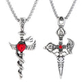 Wholesale Gothic Cross Necklace Men Stainless Steel Chain Alloy Cross Necklaces Men Women Jewelry