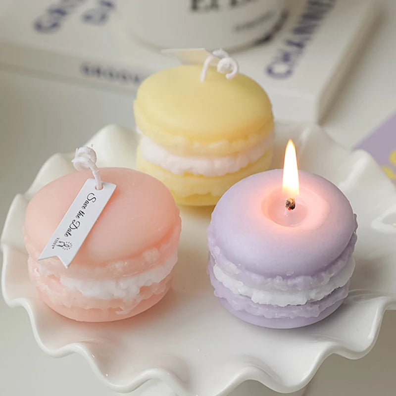 INS Shooting Gift Macaron Soy Wax Paraffin Wax Aromatherapy Scented Candles