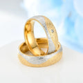 Wholesale Low Price Ladies Bulk Fashion Couple Wedding Rings Stainless Steel Zircon Mens for Engagement Jewelry