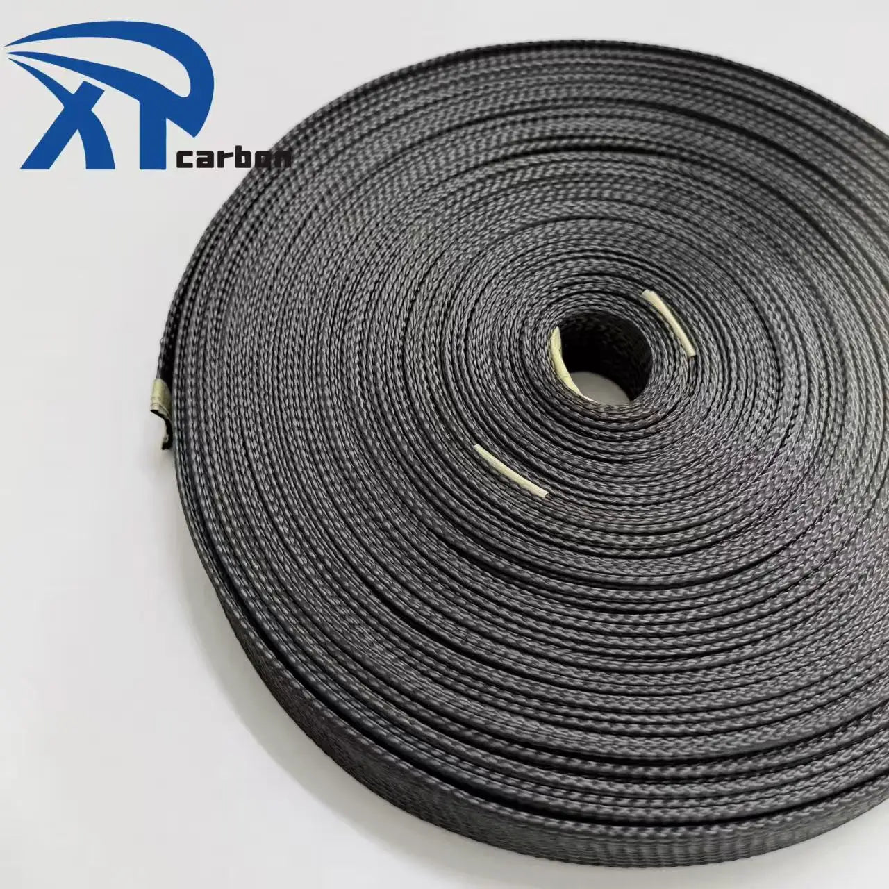 Expandable Carbon Fiber Braided Sleeve Hose protection  Carbon Fibre Sleeving 25mm