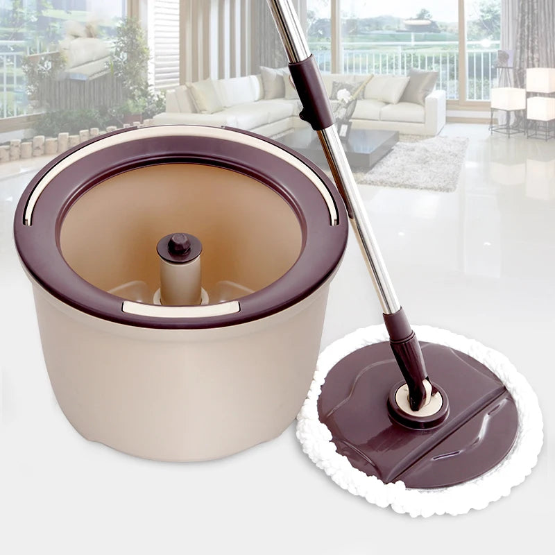 360 Degree Microfiber Cleaning Mop with Foldable Handle Easy Use Magic Wood Floor Mop Bucket