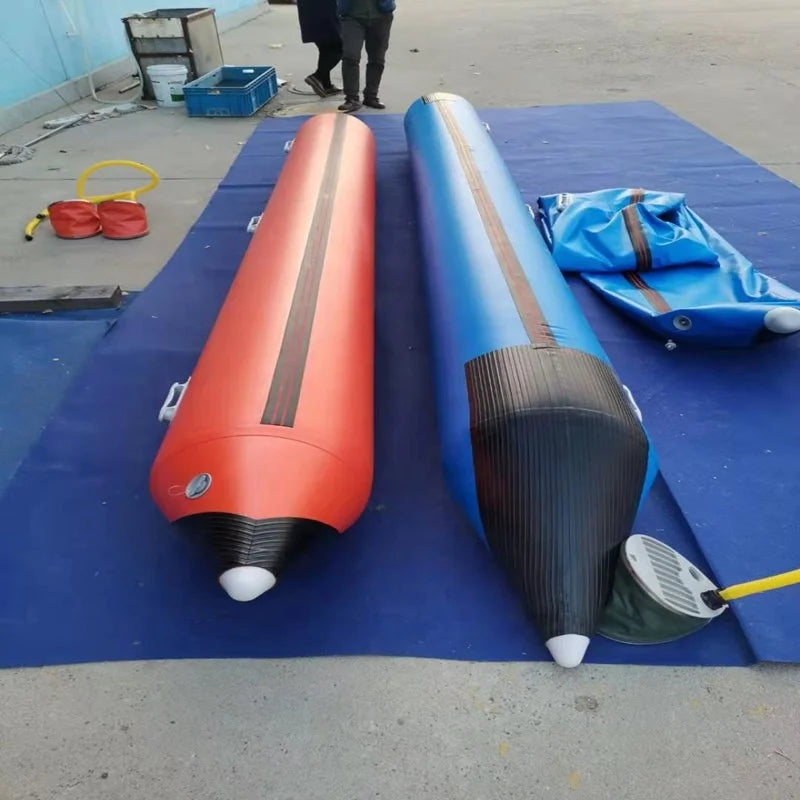 400x40cm Fishing Dock Platform Inflatable Buoy Floating Water Bike Banana Tube