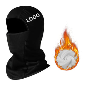 Wholesale Windproof Warm Winter Thermal Breathable Fleece Unisex Balaclava Custom Logo Black Image Style Sports Outdoor Full