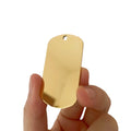 Name Tag Blank Stainless Steel Fiber Laser Engraving Metal Pendant Blank Tag