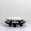 HZX Marble Tray Home Decoration Viola Marble Tray Oval Small Marble Tray for Bathroom