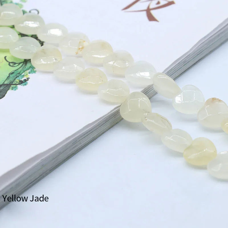 Crystals Crystal Crafts Luminous Glow in Dark Round Loose Yellow Jade Beads Stones for HZ Jewelry Making Bracelet Beading